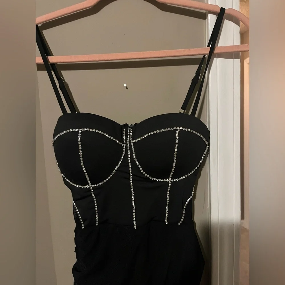 NWT Rare London diamante dress - Picture 5 of 6